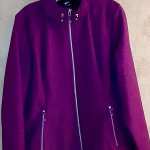 PURPLE PARKA JACKET LINED HOOD by ZEROPOSURE